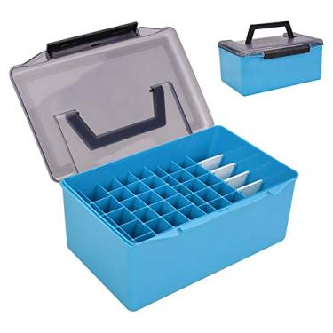 Imagem de Caixa de Artigos Pesca em PVC Estojo Armazenamento Acessórios Equipamento com Múltiplos Compartimentos para Organizar Iscas Linha Alicates Garra Boca Peixe