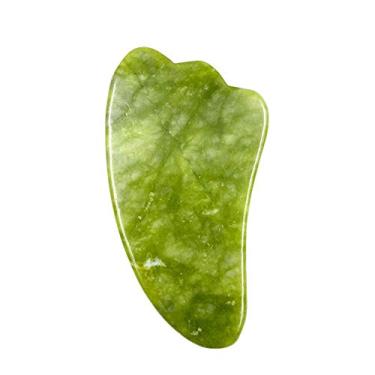 Imagem de Placa de Gua Sha Pedra Jade Ferramenta Massagem Raspa Guasha Massager Facial para Rosto Olhos Pescoço Corpo Elevação e F