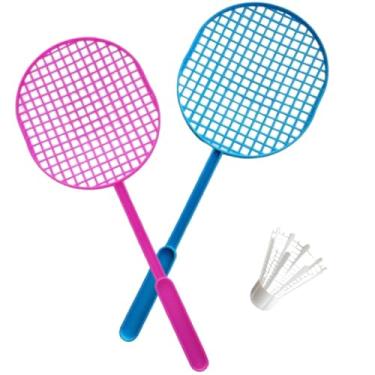 Imagem de 1 par de jogos de padel brinquedo tênis com Peteca