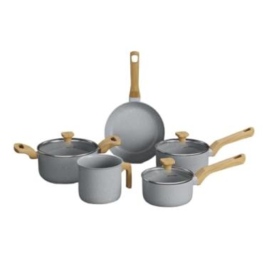 Imagem de Jogo De Panelas Antiaderente Cerâmica 5 Peças Grafite