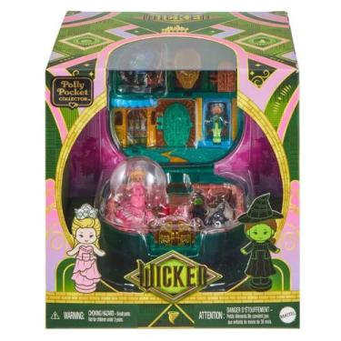 Imagem de Polly Pocket Bonecas Estojo de Colecionador Wicked com Chapéu e Acessó