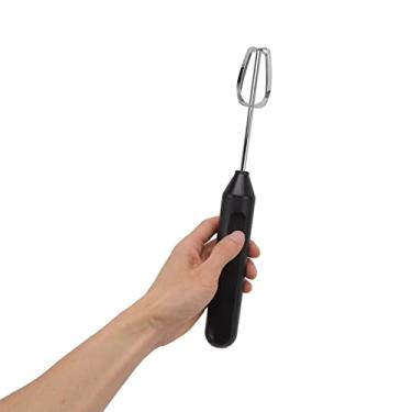 Imagem de Milltrip Liquidificador elétrico manual, espumador de leite elétrico portátil, liquidificador de café, misturador de milkshake, espumador, utensílios de cozinha (preto)