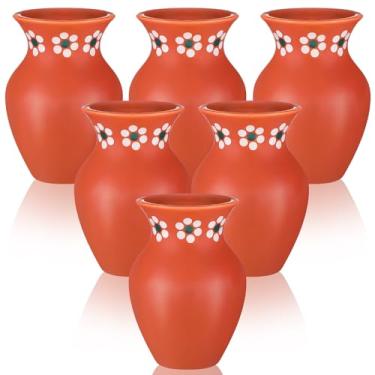 Imagem de Maxdot 6 peças de 340 g Cantaritos De Barro Mexicanos Shooters Copos de Argila Copos de Coquetel de Cerâmica Mexicana para Margaritas Tequila Mojitos Coquetel Mexicano