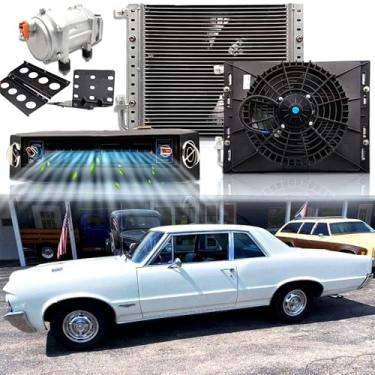 Imagem de Refrigeração rápida universal de 10000 BTU, sistema de kit A/C de 12 volts, ar condicionado sob o painel de 12 V, unidade elétrica de 12 V DC Underdash AC de baixo ruído para trailer, campista