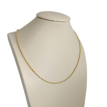 Imagem de Corrente Banhado a Ouro Elo Chato Importado Torcido Bijou Art
