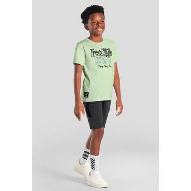 Imagem de Conjunto infantil menino de skate em puff Brandili, Verde, 14