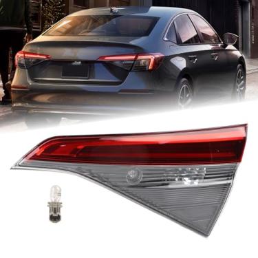 Imagem de KAMDKI Conjunto de luz traseira da tampa interna do porta-malas LED RH adequado para Honda Civic Sedan 2022 2023 2024 Lâmpada traseira lado direito do passageiro com lâmpadas 34150-T20-A01