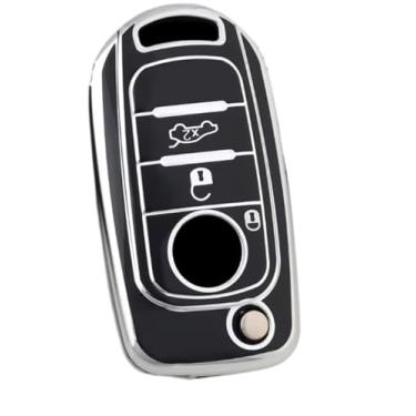 Imagem de Capa Protetora de Silicone Luxury para Chave Canivete Fiat Toro Cronos Argos (PRETA)