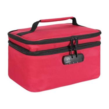 Imagem de KiBcsLic Caixa de primeiros socorros médica, organizador de armazenamento de camada dupla, estojo de primeiros socorros multiuso para camping, costura e local, Vermelho