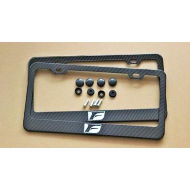 Imagem de Suporte para moldura de placa de licença esportiva de fibra de carbono - Aço inoxidável (2)