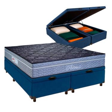 Imagem de Colchão Queen Molas Ensacadas + Bau Blindado - Petrus Paropas