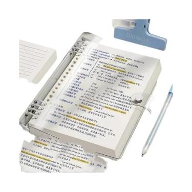 Imagem de Caderno A5 Transparente De Couro Macio Com Folhas Soltas, 60 Folhas (1