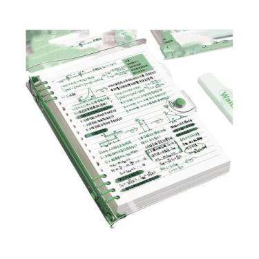 Imagem de Caderno A5 Transparente De Couro Macio Com Folhas Soltas, 60 Folhas (1