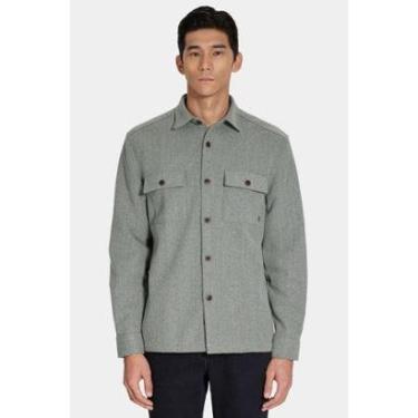 Imagem de Camisa Aramis Manga Longa Overshirt lã Verde-Masculino