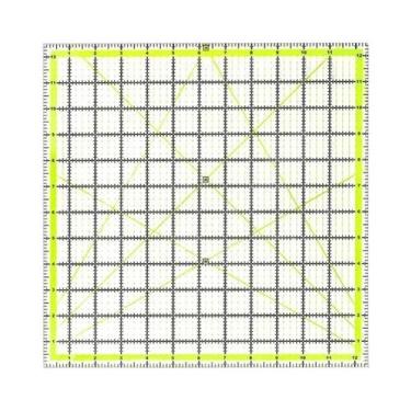 Imagem de Régua De Quilting Quadrada Para Corte De Tecido Em Patchwork, Acrílico