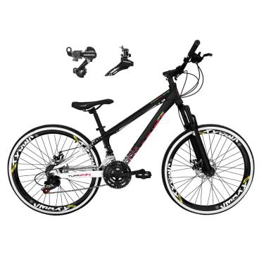 Imagem de Bicicleta Aro 26 Vikingx Tuff X44 Alumínio 21v Câmbios Shimano TZ Aros Vmaxx Freio a Disco-Unissex