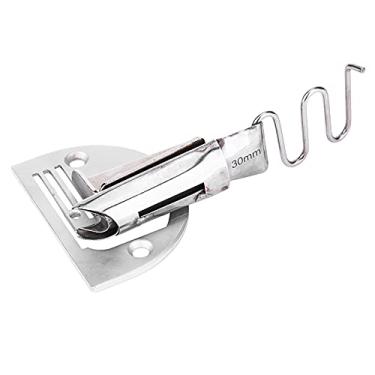 Imagem de Máquina de costura industrial Hemmer pasta pasta material grosso couro dobrável hemmer durável metal andando pé acessório de máquina de costura para encadernação de couro (Importado 30MM)