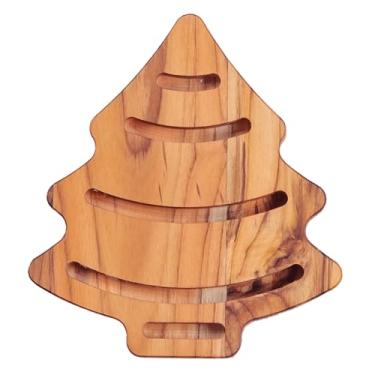 Imagem de Descanso de Panelas Tramontina Pinheirinho de Natal em Madeira Teca com Acabamento em Óleo Mineral