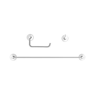 Imagem de Kit de Acessórios Hope 3 Peças Cromado Docol