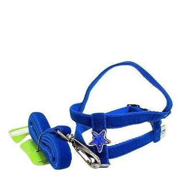 Imagem de Conjunto Peitoral e Guia de Veludo Para Cachorro - Conforto e Estilo -