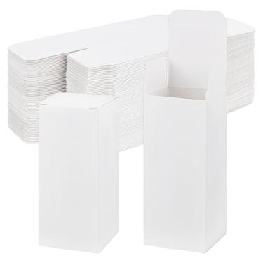 Imagem de BENECREAT 60 pacotes de caixas brancas dobradas, caixas de presente de papelão 5 x 5 x 11 cm a granel para presentes de festa de aniversário, Natal, lembrancinhas de festa, caseiros e negócios