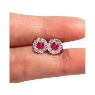 Imagem de Brincos De Zircônia Cúbica Femininos Da Moda, Brincos Delicados Em Bra