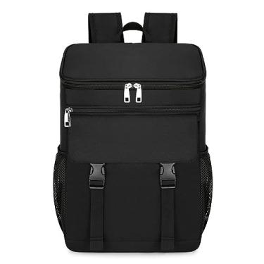 Imagem de Mochila térmica de grande capacidade para piquenique com forro impermeável controle temperatura prolongado alimentos e bebidas