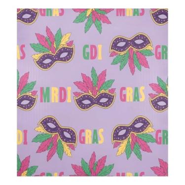 Imagem de Blueangle Máscara de carnaval para máquina de lavar louça, capa frontal para lava-louças, adesivos de eletrodomésticos, adesivos de eletrodomésticos, adesivo magnético decorativo de 58,4 cm C x 66 cm