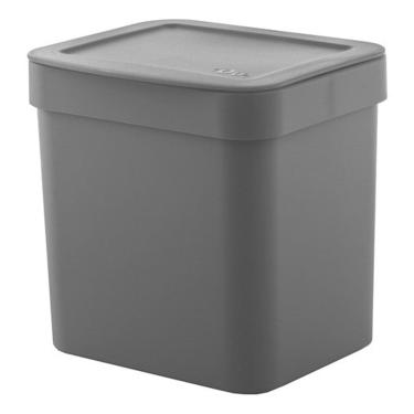 Imagem de Lixeira Trium 4,7 Litros - Cinza - Ou