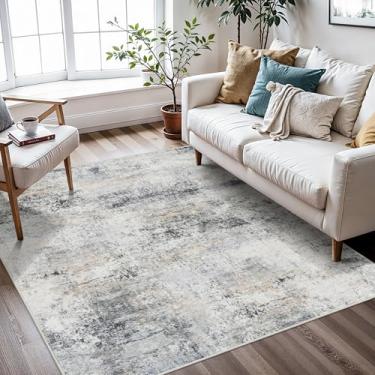 Imagem de HILORUUG Tapete quadrado 4x4 lavável: Tapetes antiderrapantes para entrada de cozinha - Tapete ultra fino resistente a manchas - Decoração de casa para idosos, crianças, animais de estimação, família