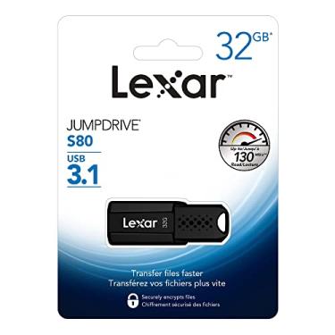 Imagem de Pen Drive Lexar S80 32GB USB 3.1 - Preto