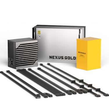 Imagem de GOLDEN FIELD Fonte de alimentação modular completa Nexus Gold 750W, ouro 80Plus com certificação ATX3.1 e PCIe 5.1, capacitores japoneses com classificação 105°C, nativos 12V-2x6, LLC+DC-DC + PFC