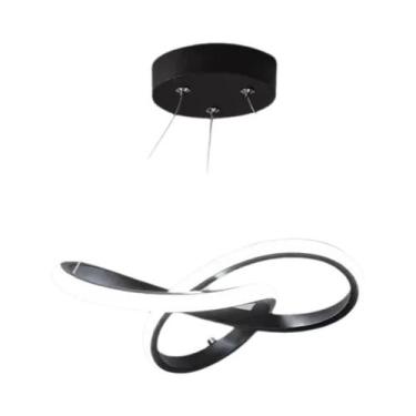 Imagem de Luminária Pendente LED Moderna Com Design Irregular E Aerodinâmico Par