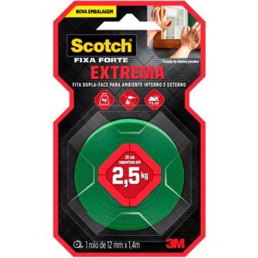 Imagem de Fita Fixa Forte SCOTCH Extrema 12MM X 1,4M ATÉ 5KG Blister - 3M