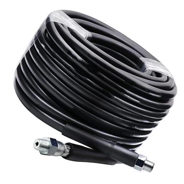 Imagem de Garosa Mangueira de Limpeza de Drenagem de Alta Pressão, Kit de Jato de Esgoto de Aço Inoxidável de 15 Metros Com Vários Bicos para Dragagem Eficiente e Desbloqueio de Vasos Sanitários