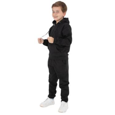 Imagem de Conjunto Infantil Menino Blusa e Calça Moletom - Daze Modas, Preto, 04