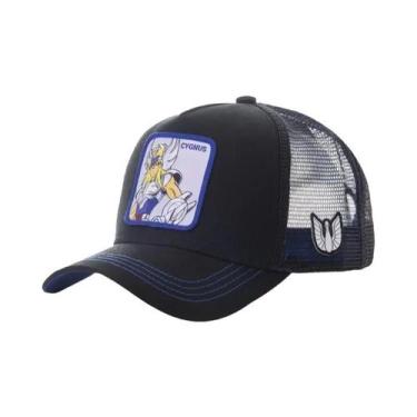 Imagem de Boné Trucker Unissex Ajustável Anime Saint Seiya Com Tela Respirável P