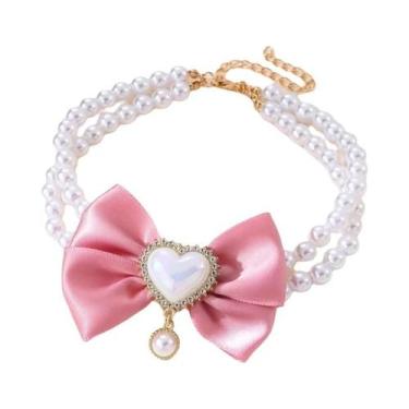 Imagem de Coleira Ajustável De Dupla Camada Para Animais De Estimação Com Pingen