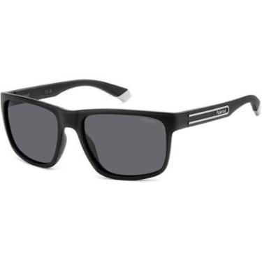 Imagem de Óculos de Sol Polaroid 2157 S 003 57M9 Preto Masculino - Preto - Masculino - Único-Masc...