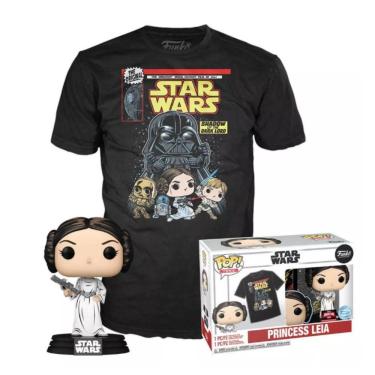Imagem de Funko Pop & Tee Star Wars Retro Princess Leia - G