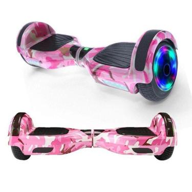 Imagem de Hoverboard Overboard Skate Elétrico Led Rosa Camuflado Nº6