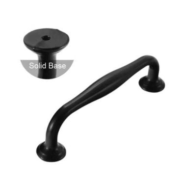 Imagem de Puxadores E Botões Pretos Para Móveis, Puxadores De Gaveta De Cozinha,