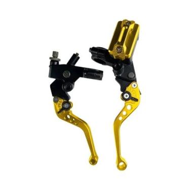 Imagem de Cilindro Mestre De Freio Universal CNC 7/8'' Com Cabo E Reservatório D
