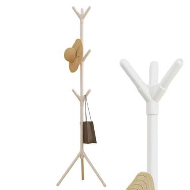 Imagem de Arara Cabideiro Mancebo 9 Ganchos Organizador Roupa Bolsa Casaco Chape