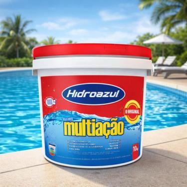 Imagem de Cloro Para Piscina 10kg Hidroazul Multiação 8 Em 1