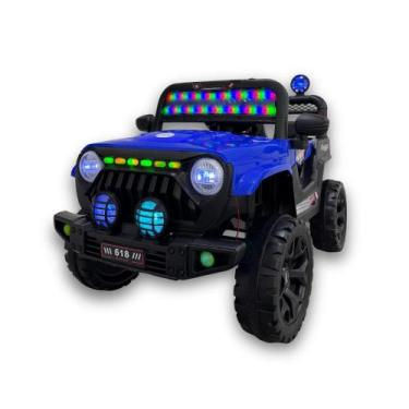 Imagem de Jipe Infantil Elétrico 12V Safari Azul - Unitoys