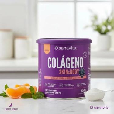 Imagem de Colágeno Skin & Body 300g Sanavita Tangerina