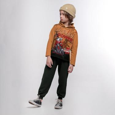 Imagem de Conjunto Infantil Menino Motocross Amarelo Escuro-Masculino