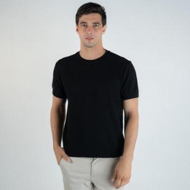 Imagem de Camiseta Ellus Tricot Gola Alta Preta-Masculino