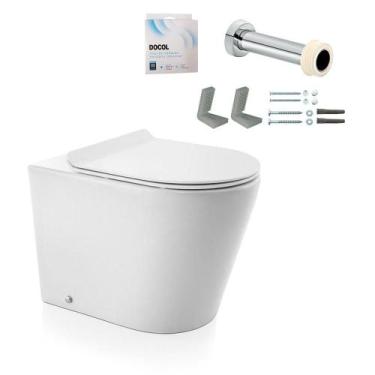 Imagem de Bacia convencional Liss Branca Kit Completo Docol - DOCOL LOUCAS